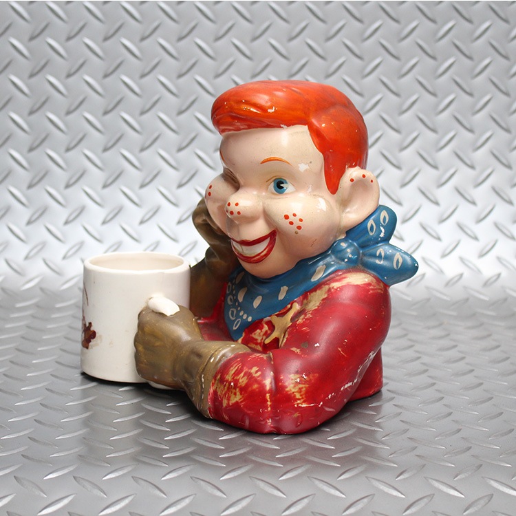 ヴィンテージコレクション Howdy Doody ハウディドゥーディー 陶器製ホルダー 年代不明 　