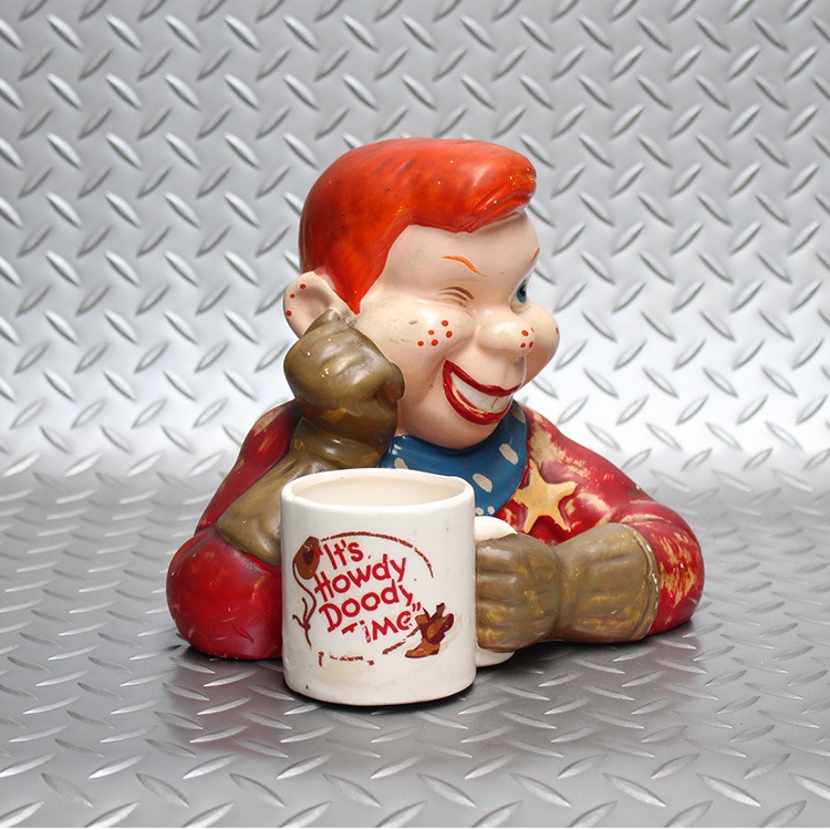 ヴィンテージコレクション Howdy Doody ハウディドゥーディー 陶器製ホルダー 年代不明 　