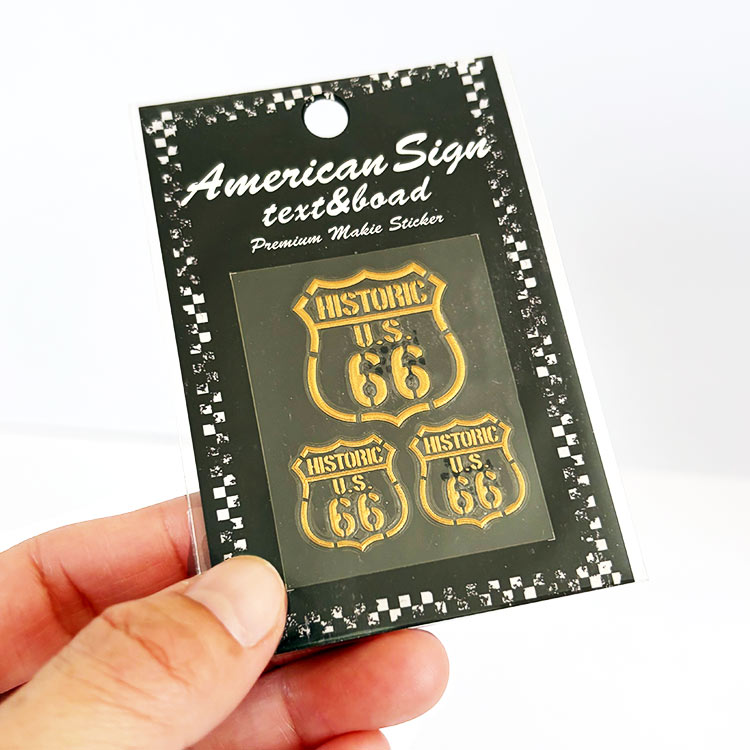 メール便発送】ROUTE66 ルート66 転写シール「HISTORIC U.S. 66