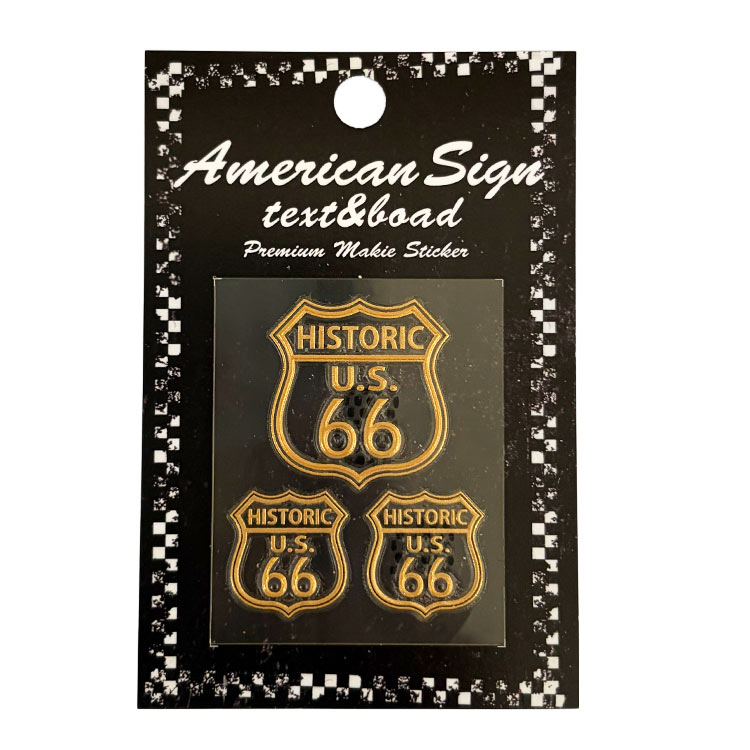 メール便発送】ROUTE66 ルート66 転写シール「HISTORIC U.S. 66