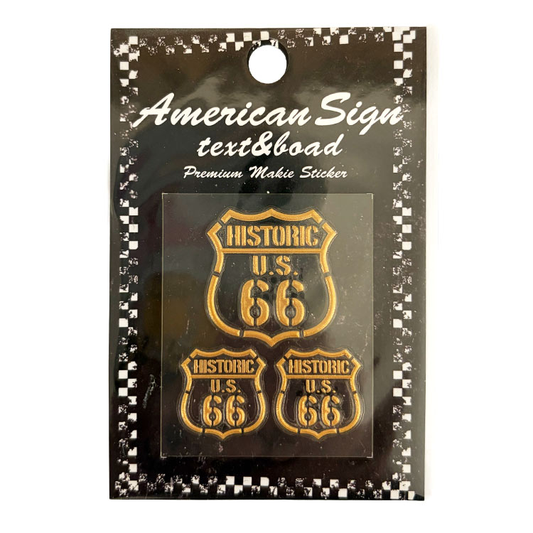 メール便発送】ROUTE66 ルート66 転写シール「HISTORIC U.S. 66