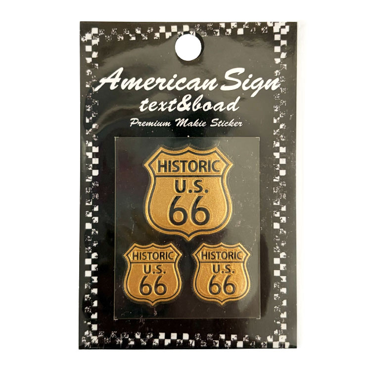 メール便発送】ROUTE66 ルート66 転写シール「HISTORIC U.S. 66