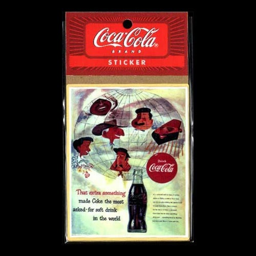 【メール便発送】COCA-COLA BRAND コカコーラブランド アドバタイジングステッカー ＃31 シール デカール アメリカ雑貨 アメリカン雑貨　