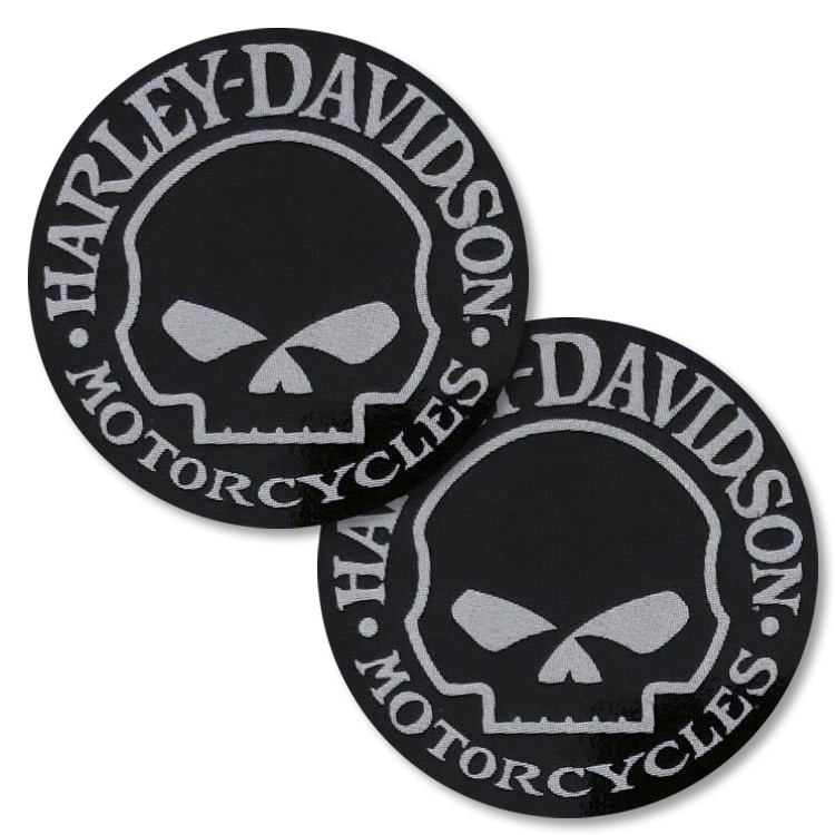 【メール便発送】ハーレーダビッドソン ダイカットデカール Welly G Skull 2P CG99303 シート：縦20.3×横7.6cm（ステッカー：直径5.9cm） Harley-Davidson ステッカー シール CARデカール アメリカ製