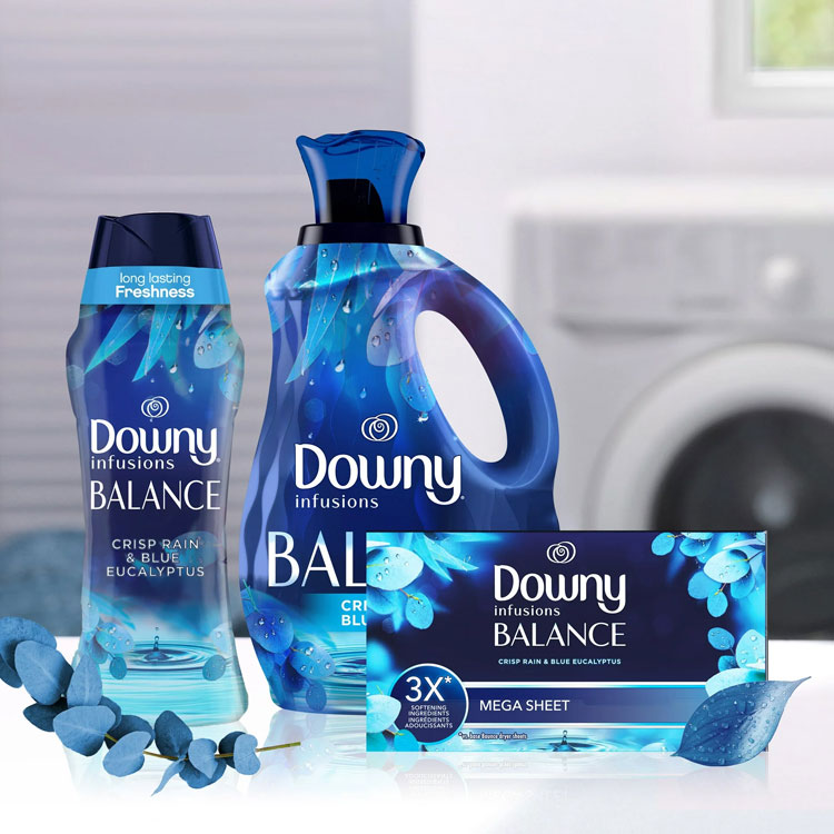 Downy ダウニー 柔軟剤 インフュージョン クリスプレイン＆ユーカリプタス 1.66l 56oz  83回分 Downy 輸入柔軟剤 P&G アメリカ製 アメリカ雑貨