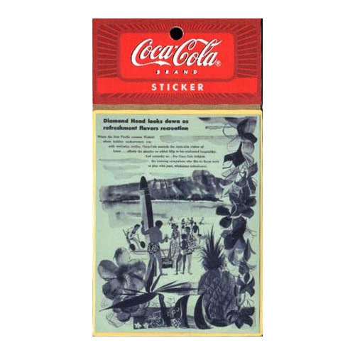 【メール便発送】COCA-COLA BRAND コカコーラブランド アドバタイジングステッカー ＃34 シール デカール アメリカ雑貨 アメリカン雑貨　