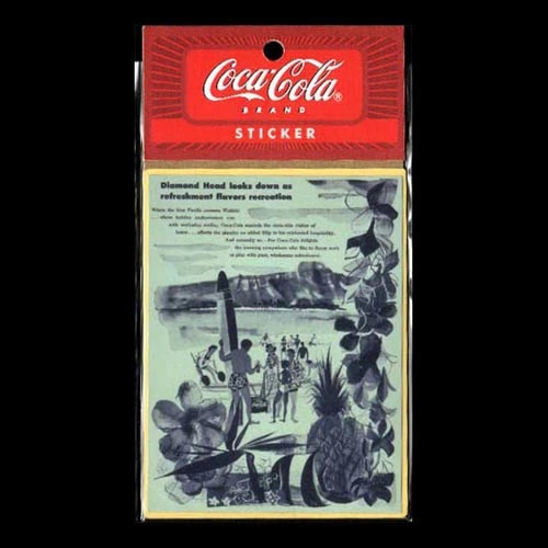 【メール便発送】COCA-COLA BRAND コカコーラブランド アドバタイジングステッカー ＃34 シール デカール アメリカ雑貨 アメリカン雑貨　
