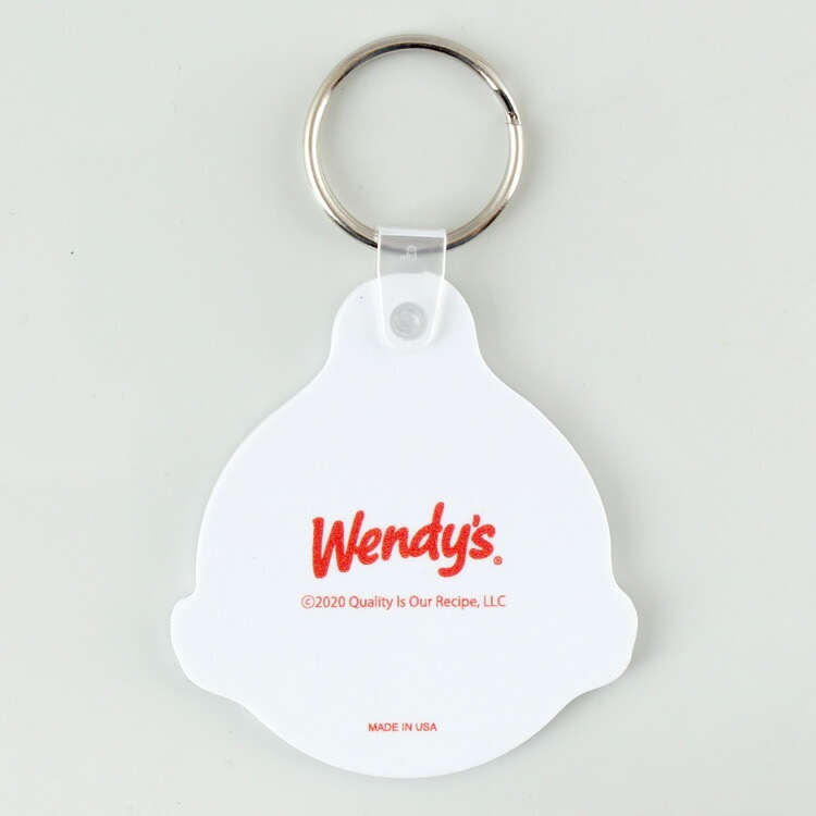 【メール便発送】ラバーキーチェーン WENDY'S ウエンディーズ ウエンディデザイン かわいい レディース メンズ キーリング キーホルダー アメリカ雑貨アメリカンなウェンディちゃんのラバー製キーリング。