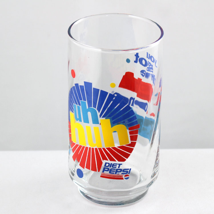 ヴィンテージグラス Diet PEPSI uh huh ダイエットペプシ 80年代 12oz グラス アメリカ