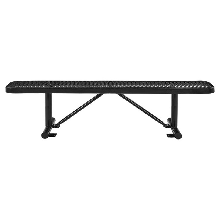 USパークベンチ ロング ブラック 高さ47×幅185×奥行き30cm スチール製 公園ベンチ イス チェア エクステリア インテリア アメリカン雑貨インテリアのアクセントになるステンレス製ロングベンチ。