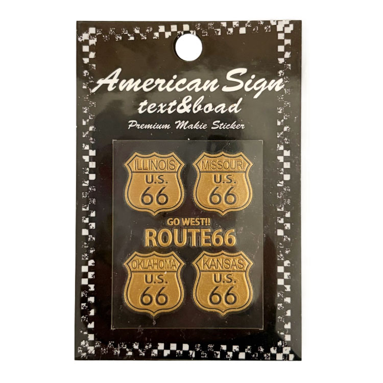 メール便発送】ROUTE66 ルート66 転写シール U.S STATES 4 シリーズ