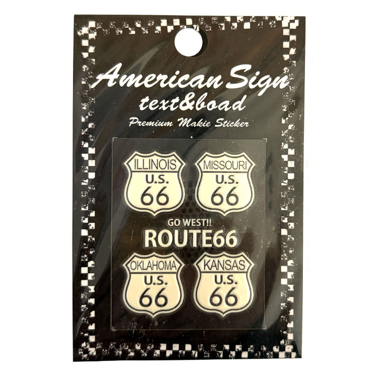 メール便発送】ROUTE66 ルート66 転写シール U.S STATES 4 シリーズ
