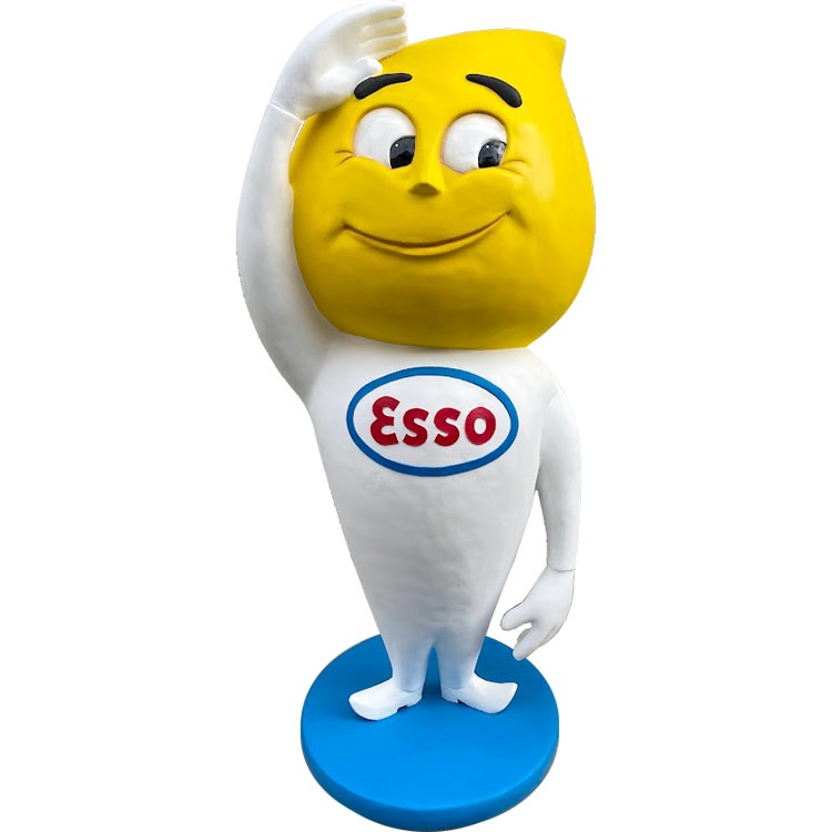 ESSO BOY エッソ君 等身大 フィギュア 横64cm×奥行き62cm×高さ148cm（台座含む） FRP製 アメキャラ 特大 オブジェ エッソボーイ アメリカン雑貨