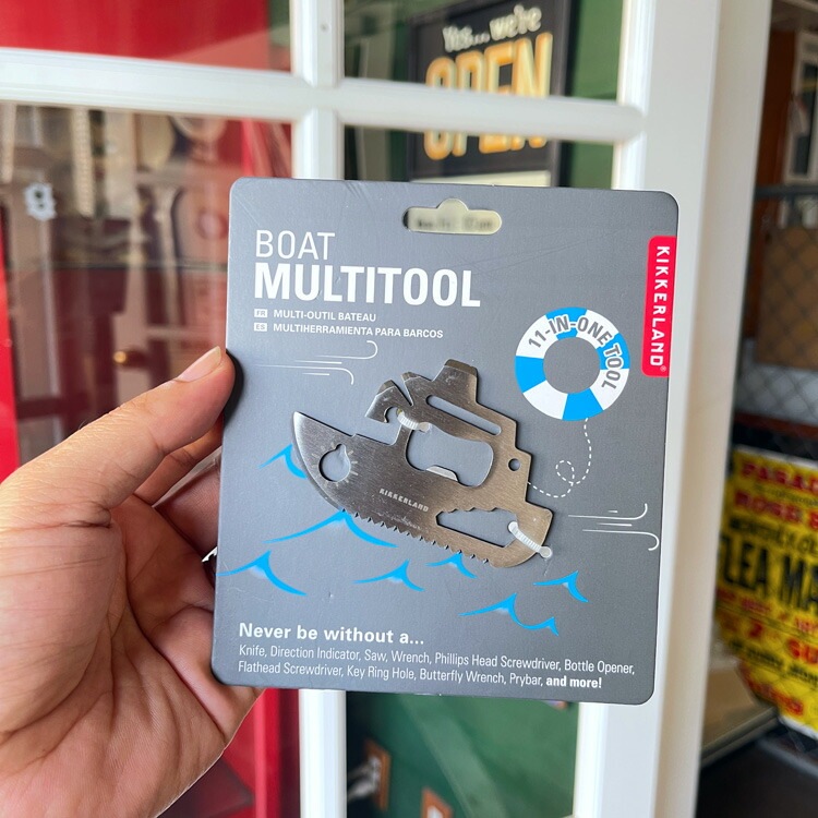 KIKKERLAND BOAT MULTITOOL ボートマルチツール W8×D0.1×H5cm ステンレス 工具 DIY 道具 ツール おしゃれ 携帯 アメリカン雑貨 アメリカ雑貨