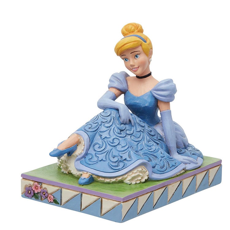 フィギュア ディズニー シンデレラ シッティングポーズ 約8.5cm enesco Disney Traditions シンデレラ レジン製 人形 置物【メーカー直送】【同梱不可】【あす楽不可】【代引き不可】