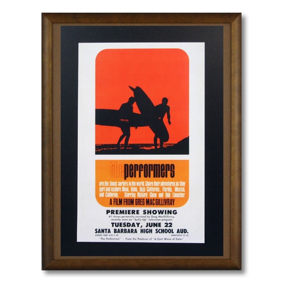 サーフムービーポスター L-43 「the performers」 サイズ：31×20cm アメリカ雑貨 アメリカン雑貨