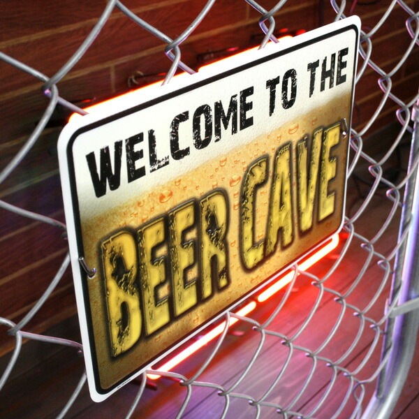 ティンサインプレート BEER CAVE ビアケイブ #MC80055 看板 インテリア 店舗装飾 アメリカ雑貨 アメリカン雑貨
