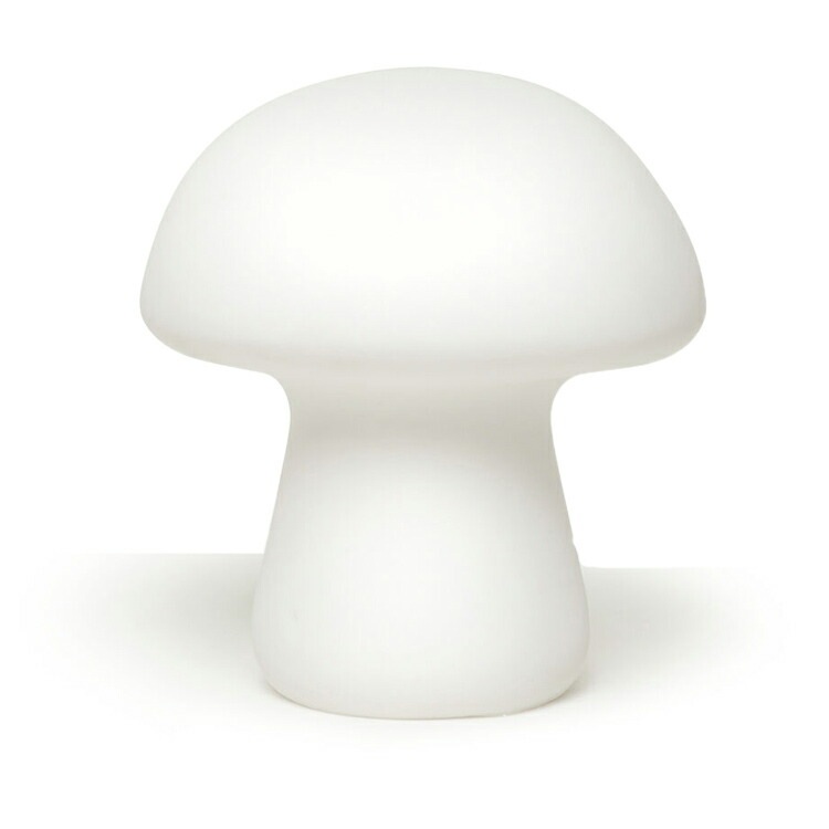照明 マッシュルーム ライト S 直径7×高さ7cm 電池式 磁器 ライト きのこ キノコ おしゃれ インテリア アメリカン雑貨 アメリカ雑貨  KIKKERLAND キッカーランド