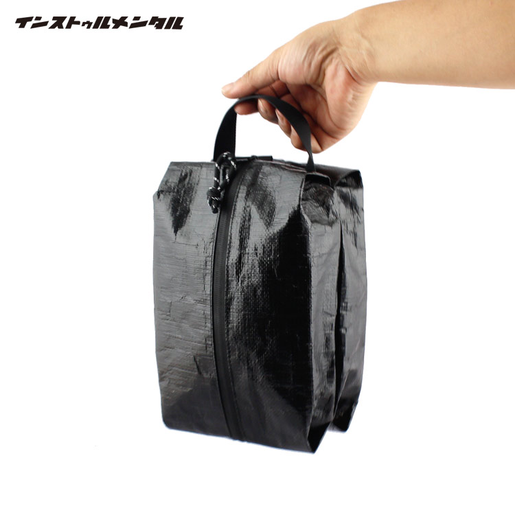 トラベルポーチ Sサイズ ブラック 大きめ おしゃれ パッキング アウトドア 旅行 インストゥルメンタル TRAVEL POUCH