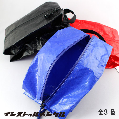 トラベルポーチ Sサイズ ブラック 大きめ おしゃれ パッキング アウトドア 旅行 インストゥルメンタル TRAVEL POUCH