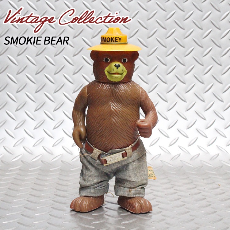 ヴィンテージドール スモーキーベア SMOKIE BEAR ソフビドール 1970年製　