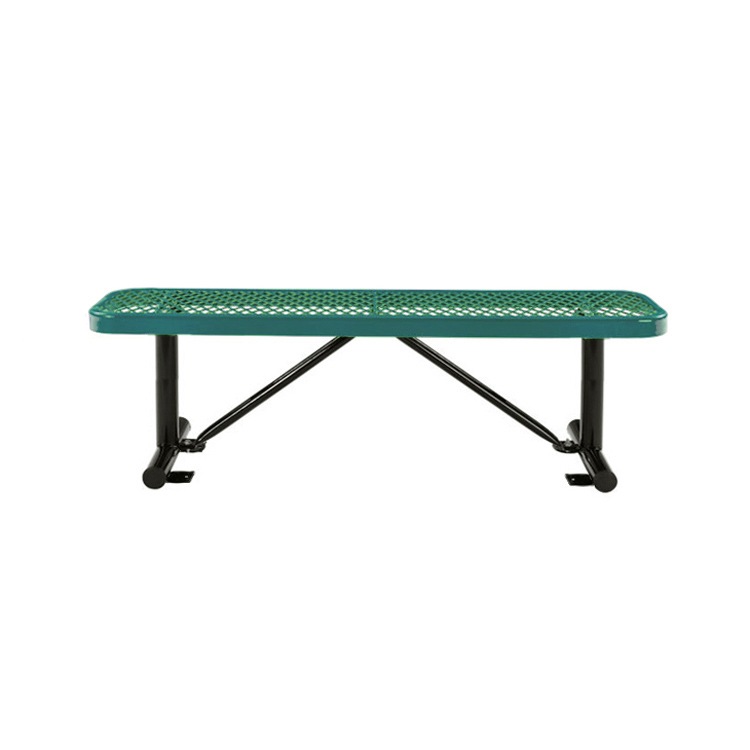 USパークベンチ ショート グリーン 高さ47×幅123×奥行き30cm スチール製 公園ベンチ イス チェア エクステリア インテリア アメリカン雑貨インテリアのアクセントになるステンレス製ショートベンチ。