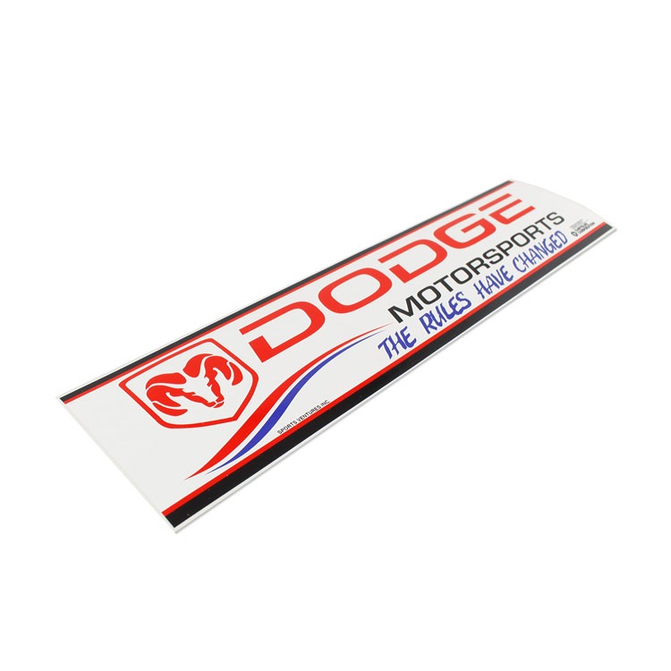 【メール便発送】レーシングデカール Dodge Motor Sports The Rules Have Changed / ダッジモータースポーツ H7.3×W30cm ビニル製 クライスラーオフィシャルグッズ