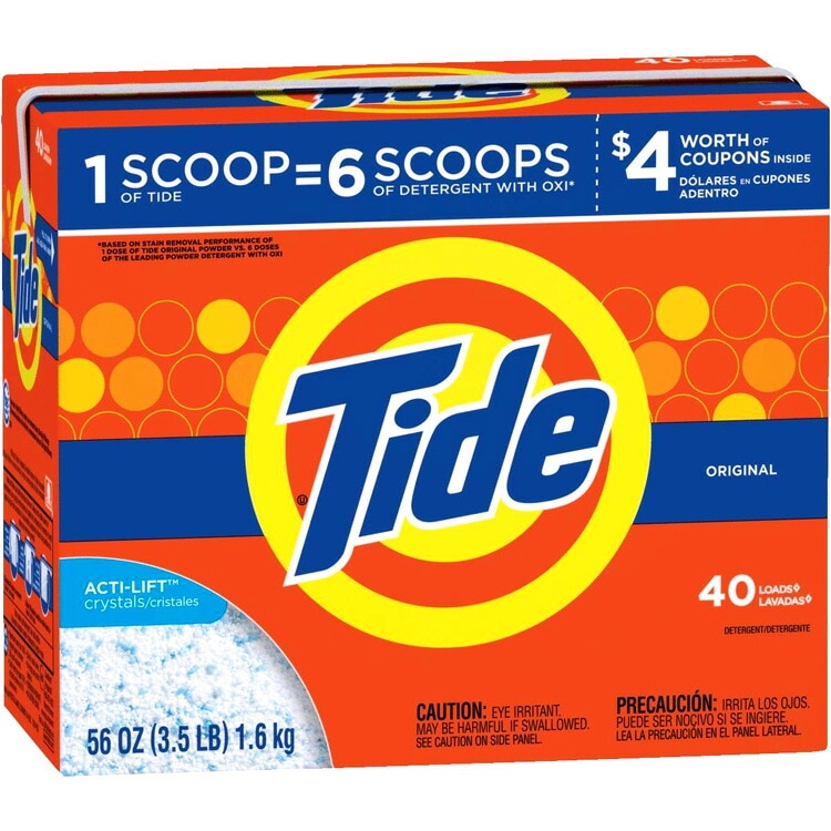 Tide‼️洗濯粉末洗剤 洗濯洗剤 粉末 タイド オリジナルセント 40回分 1.6kg 56oz Tide