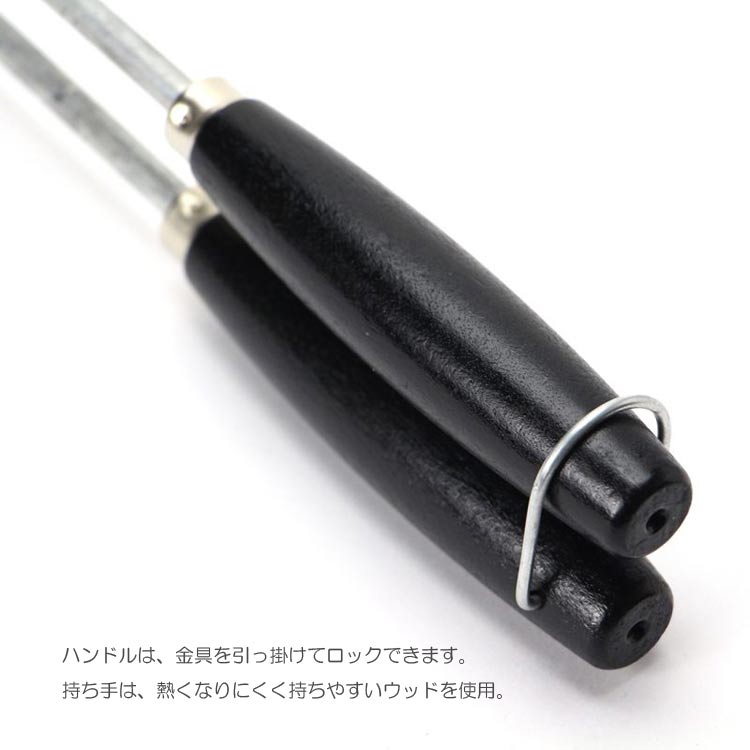 Toas-Tite トースタイト キャンパー パイ アイアン ホットサンドメーカー 直径12×奥行き4cm ハンドル40cm 全長55.5cm 490g 直火対応 丸形 ホットサンド キャンプ アウトドア