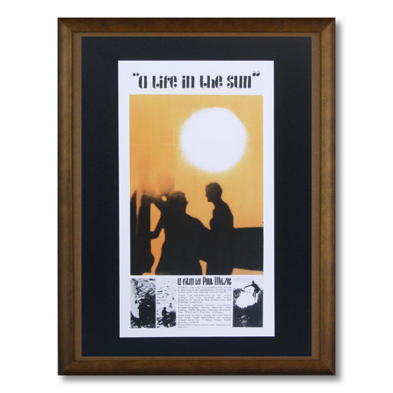 サーフムービーポスター L-45 「'a life in the sun'」 サイズ：31×17.5cm アメリカ雑貨 アメリカン雑貨
