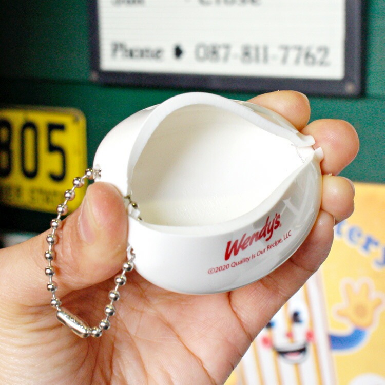 メール便発送】ラバーコインケース WENDY'S ウエンディーズ ホワイト