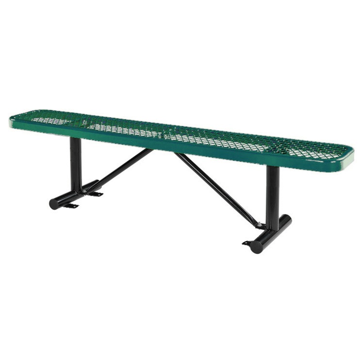 USパークベンチ ロング グリーン 高さ47×幅185×奥行き30cm スチール製 公園ベンチ イス チェア エクステリア インテリア アメリカン雑貨インテリアのアクセントになるステンレス製ロングベンチ。