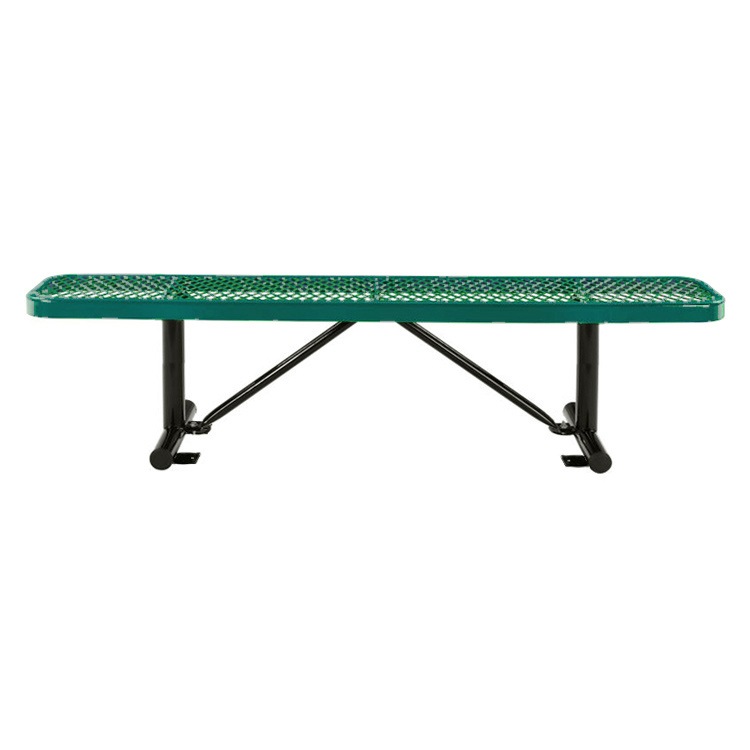 USパークベンチ ロング グリーン 高さ47×幅185×奥行き30cm スチール製 公園ベンチ イス チェア エクステリア インテリア アメリカン雑貨インテリアのアクセントになるステンレス製ロングベンチ。