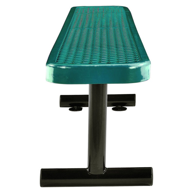 USパークベンチ ロング グリーン 高さ47×幅185×奥行き30cm スチール製 公園ベンチ イス チェア エクステリア インテリア アメリカン雑貨インテリアのアクセントになるステンレス製ロングベンチ。