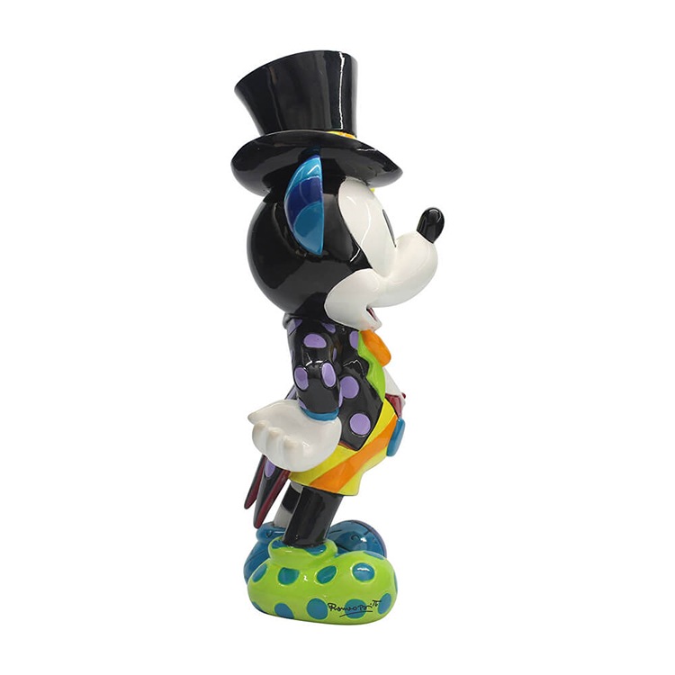 フィギュア ディズニー ミッキー レトロ シルクハット 約21cm ミッキーマウス enesco Disney by Britto ブリット レジン製【メーカー直送】【同梱不可】【あす楽不可】【代引き不可】