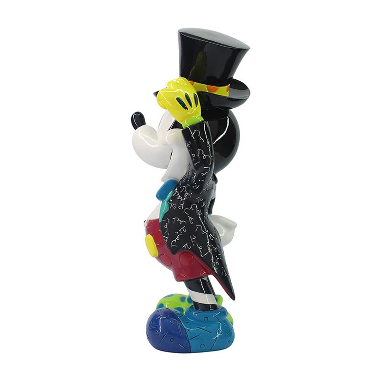 フィギュア ディズニー ミッキー レトロ シルクハット 約21cm ミッキーマウス enesco Disney by Britto ブリット レジン製【メーカー直送】【同梱不可】【あす楽不可】【代引き不可】