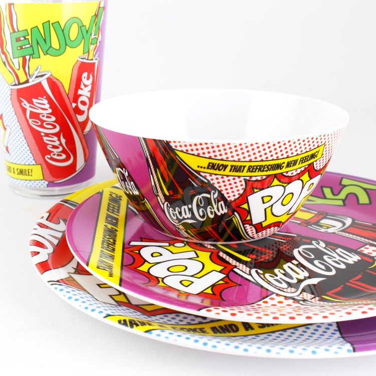 お皿 食器 コカ・コーラ メラミン ボウル POP ART 直径15cm×高さ7cm