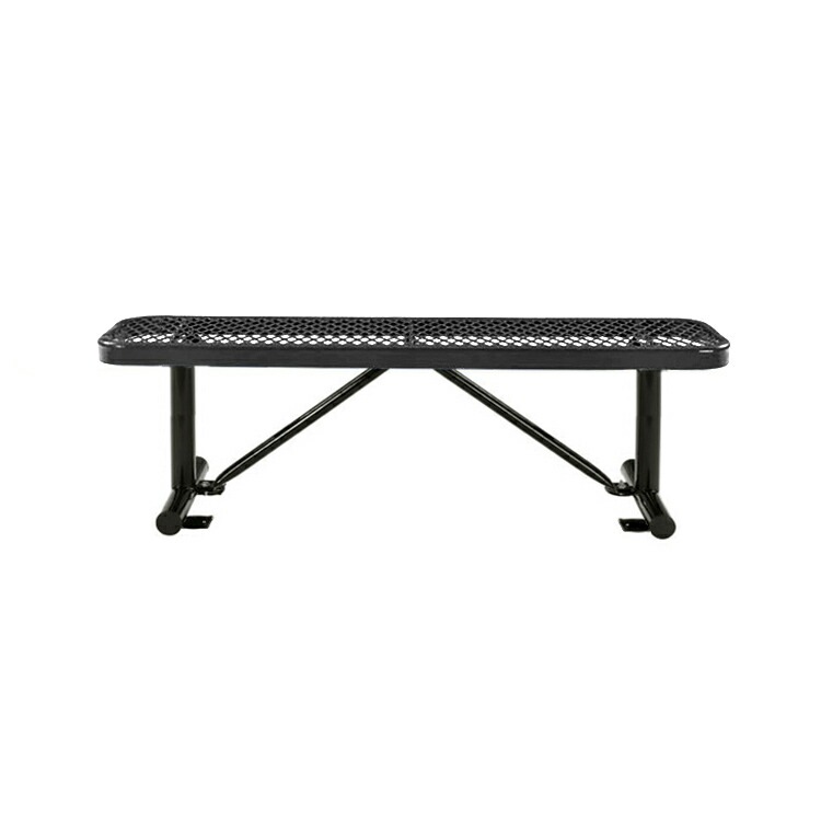 USパークベンチ ショート ブラック 高さ47×幅123×奥行き30cm スチール製 公園ベンチ イス チェア エクステリア インテリア アメリカン雑貨インテリアのアクセントになるステンレス製ショートベンチ。