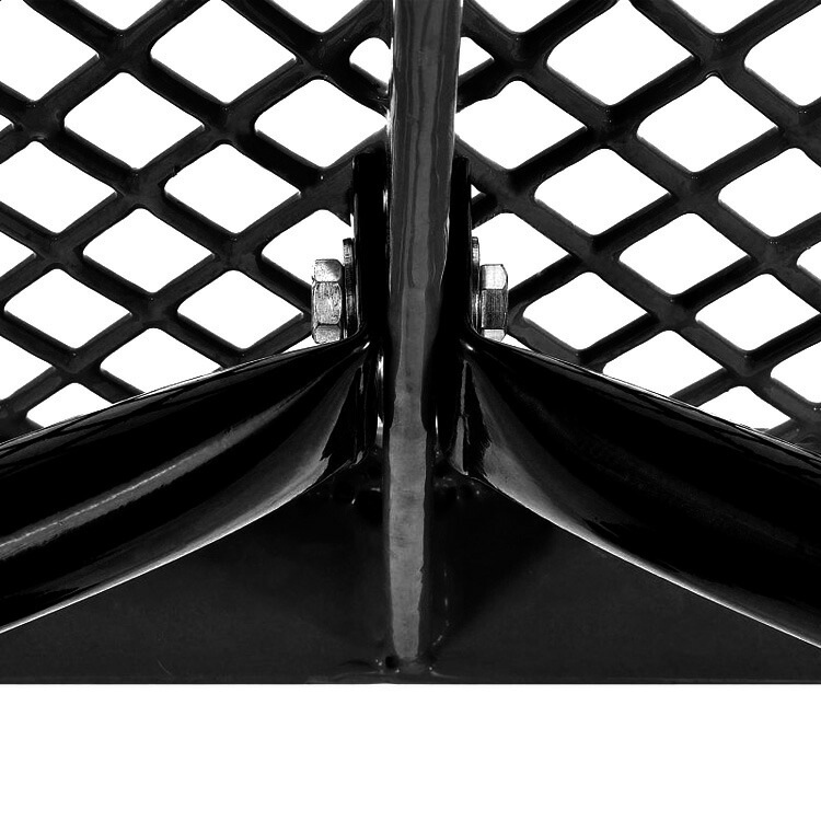 USパークベンチ ショート ブラック 高さ47×幅123×奥行き30cm スチール製 公園ベンチ イス チェア エクステリア インテリア アメリカン雑貨インテリアのアクセントになるステンレス製ショートベンチ。