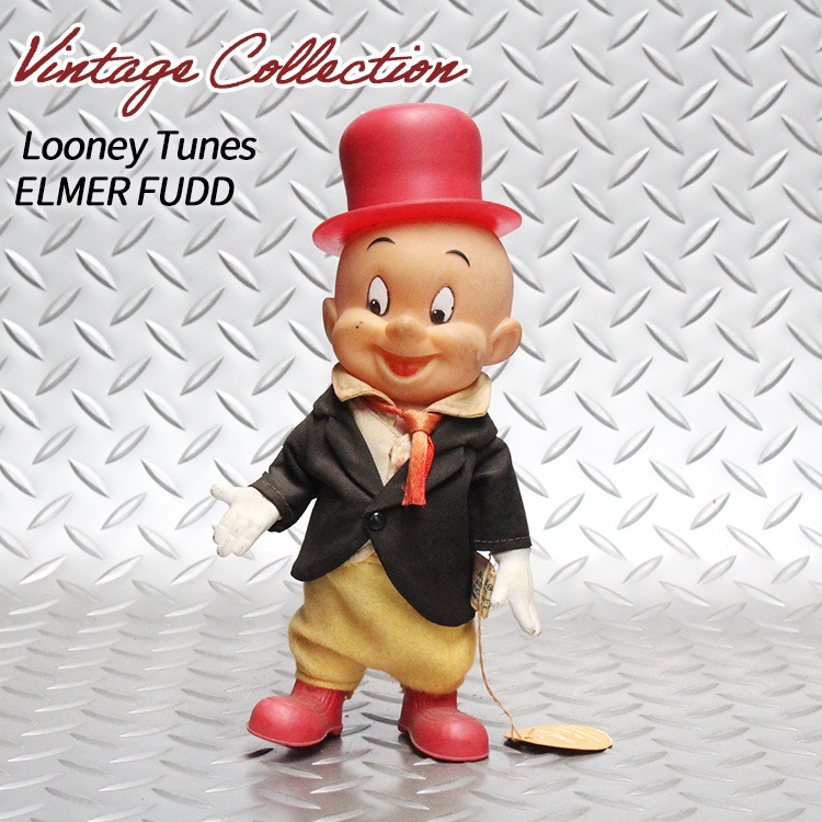 ヴィンテージドール エルマーファッド ELMER FUDD ソフビドール ルーニーチューンズ　