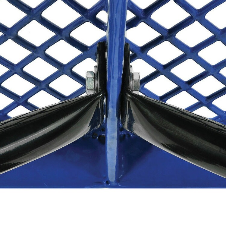 USパークベンチ ショート ブルー 高さ47×幅123×奥行き30cm スチール製 公園ベンチ イス チェア エクステリア インテリア アメリカン雑貨インテリアのアクセントになるステンレス製ショートベンチ。