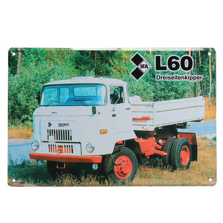 メール便発送】ティンプレート L60 トラック ドイツ H20×W30cm ブリキ