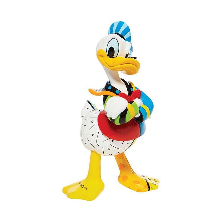 フィギュア ディズニー ドナルドダック スタンディング  約18cm アヒル 動物 enesco Disney by Britto ブリット レジン製【メーカー直送】【同梱不可】【あす楽不可】【代引き不可】