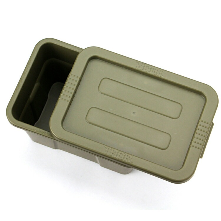 収納BOX THOR MINI TOTE DC ミニトート オリーブ フタ付き スクエア 収納 コンテナ 小物入れ