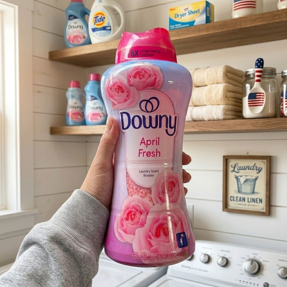 ダウニー インフュージョン セントブースター エイプリルフレッシュ 680g 24oz 香り付け ビーズ おすすめ いい香り アメリカ製 Downy洗うたび、春の香りをまとう。長く続く、ダウニーの贅沢フレッシュの香加剤。