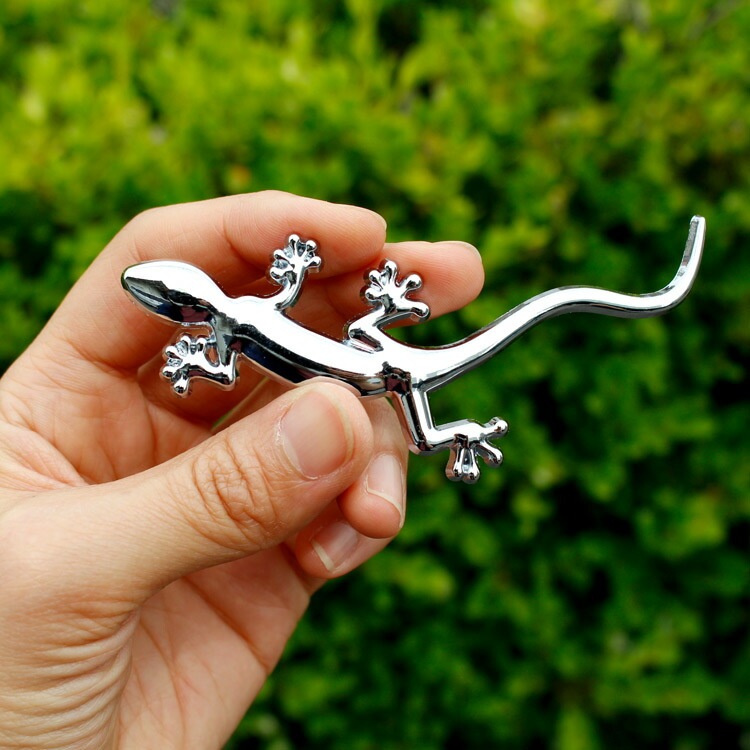 【メール便発送】ステッカー 車 シール 3Dエンブレムステッカー リザード トカゲ ヤモリ 立体ステッカー カーアクセサリー アメリカン雑貨立体エンブレムステッカー