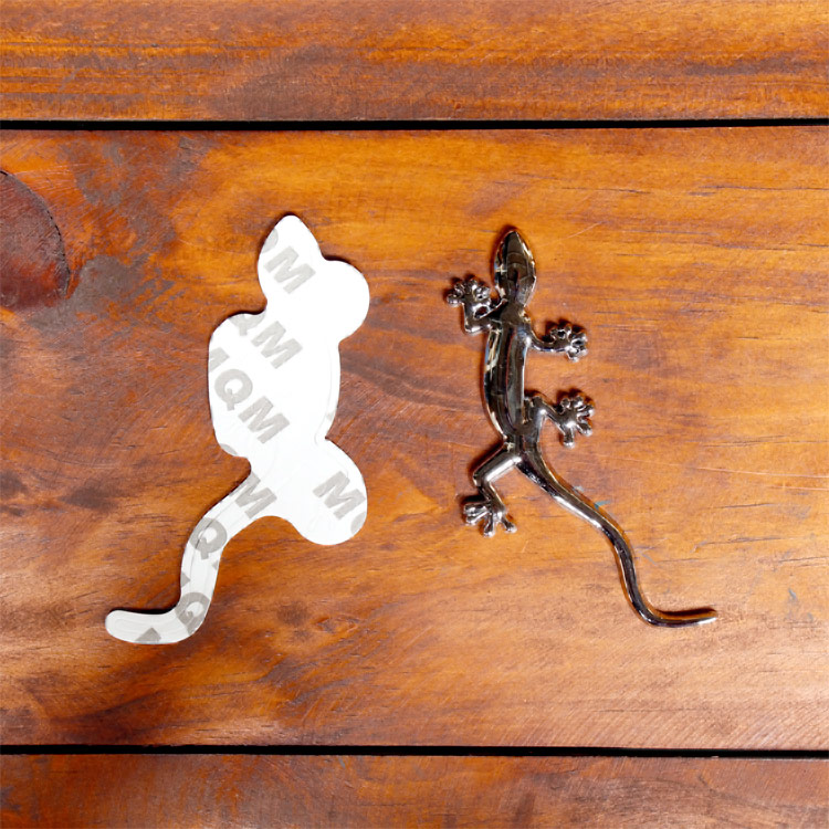 【メール便発送】ステッカー 車 シール 3Dエンブレムステッカー リザード トカゲ ヤモリ 立体ステッカー カーアクセサリー アメリカン雑貨立体エンブレムステッカー