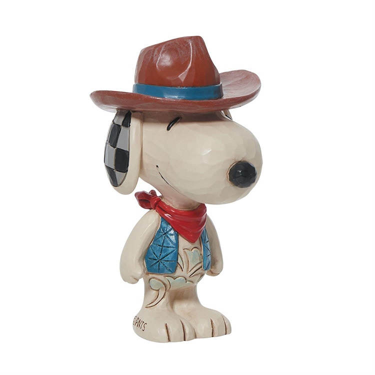 置物 フィギュア SNOOPY スヌーピー カウボーイ ミニ 高さ9cm スヌーピー インテリア小物  enesco Peanuts JIM SHORE【メーカー直送】【同梱不可】【あす楽不可】【代引き不可】