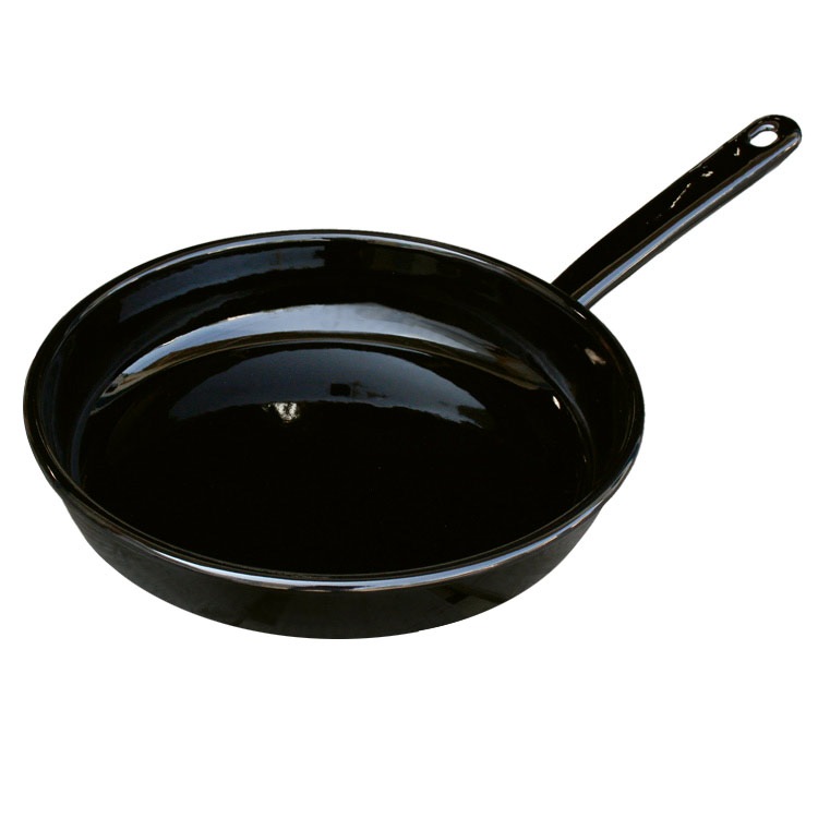 ミュンダー ホーロー製 フライパン 24cm ブラック 琺瑯 エナメル IH