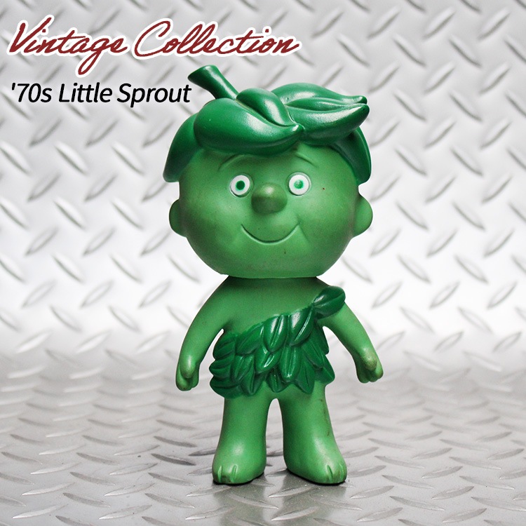 ヴィンテージドール リトルスプラウト ソフビドール グリーンジャイアント 70年代 高さ16.5cm カンパニーキャラクター 企業キャラクター アメリカ アメキャラ アメ雑